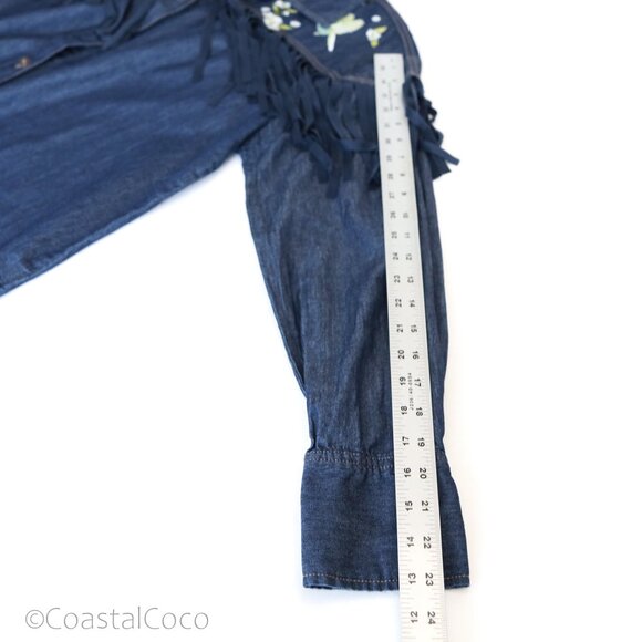 DG2 Diane Gilman Western Button Up Shirt XL Womens Fringe Rodeo Country Festival - Picture 14 of 14